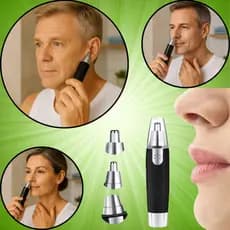 Depilador Elétrico Removedor Pelos Orelha Nariz Solução Completa para Pelos Facial