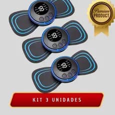 Kit 3 Massageador Portátil Recarregável Dor Pescoço Coluna 110v/220v