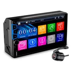 Central Multimídia MP5 7 Polegadas 2dinTouch Screen Bluetooth USB Espelhamento Android/iOS AUX/TF Mirrorlink