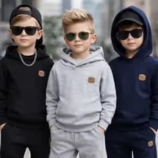 Kit 3 Casacos Moletom Infantil Menino com Capuz – Roupa de Frio e Conforto - ESCOLAR  CORES SORTIDAS