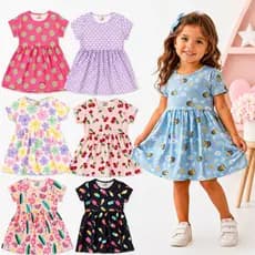 Kit até 6 Vestidos Infantil Menina Feminino Verão Sortido - Roupa Infantil Menina - Blogueirinha -Lote de Roupa Infantil