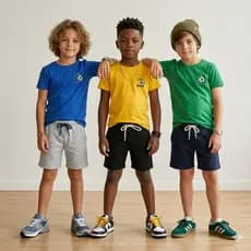 Conjunto Infantil Menino Copa do Mundo Tamanho 2 ao 12 Anos | Roupa Infantil do Brasil Confortável
