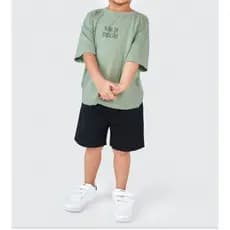 Short Infantil em Sarja Preto Confortável e Estiloso – Tamanhos 2 ao 8