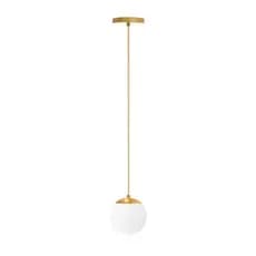Pendente Lustre Luminária Globo Stuttgart Dourado Fosco De Teto Fio Regulável para Cozinha, Sala, Quarto Escritório