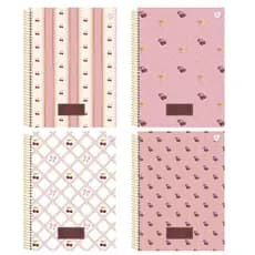 Caderno Universitário 10 Matérias 160 Fls Sweet Cherry Cereja Animativa