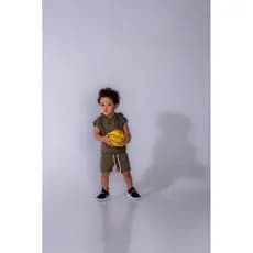 Conjunto Infantil Verde Oliva Hexagonal Black