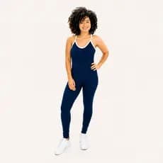 Macacão Fitness Sculpt – Contraste Branco- Lr Infinity