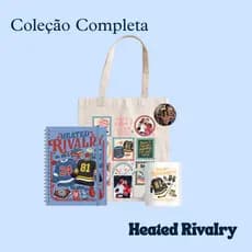 Coleção Completa - Heated Rivalry - Caderno - Caneca - Ecobag - Chaveiro - Bottons - Chaveiro