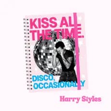Caderno - Harry Styles - Kiss All The Time - A5 - 100 Folhas
