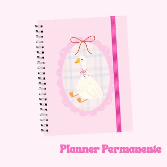 Planner Permanente A5 240 Páginas | Agenda Não Datada Completa