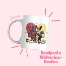 Caneca Personalizada Deadpool e Wolverine – Besties | 320ml | Cerâmica ou Polímero | Sublimação