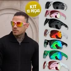 Kit 10 Óculos Flak Esportivo UV400 – cores exclusivas garanta já