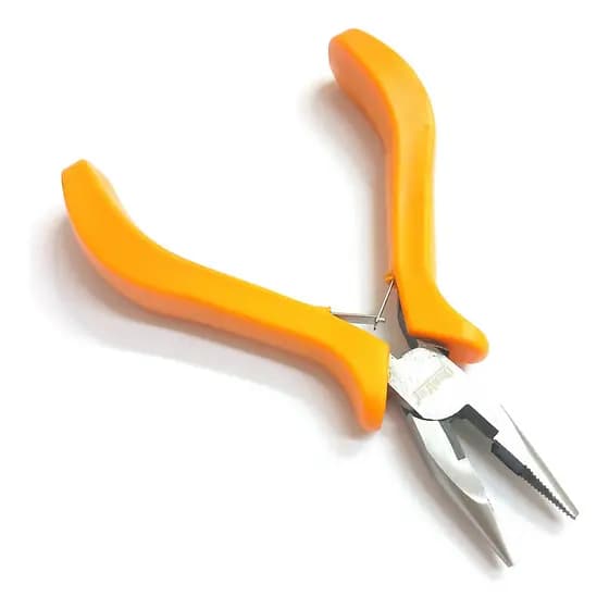 Alicate Ourives Meia Cana Com Corte Aço Bijou 115mm C Mola