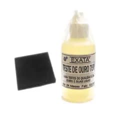 Kit Exata Teste Ouro e Prata Original - Pedra De Toque + Ácido 18k Com 30 Ml