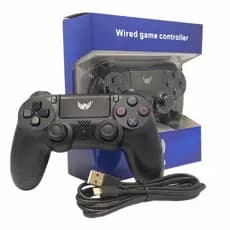 Controle Gamer PS - COM FIO - cabo 2 Metros USB / V8 PC Computador Altomex Alto-4