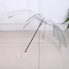 Guarda-Chuva Transparente Automático Adulto Tipo Bengala – Grande e Resistente