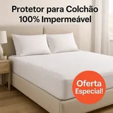 Protetor de Colchão Impermeável Jacquar Premium | Capa Impermeável com Elástico 100% a prova d'água