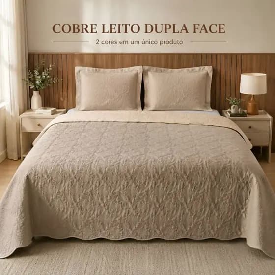 Cobre Leito Amanda Dupla Face 400 Fios Casal Queen Kit 3 Peças Matelado Ultrassonico com 2 Porta Travesseiros