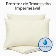 Kit 2 Protetores de Travesseiro Impermeável Silencioso Jacquar