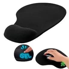 Mouse pad com apoio silicone em gel coesivo para descanso de punho