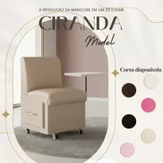 Cadeira de manicure Cirandinha Mesa de manicure Cadeira para salão de beleza opção de cores