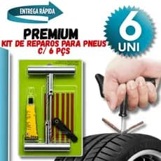 Praticidades Reparo Pneu Conserto Pneu Carro Moto com Ferramentas Cola e Macarrão Completo Eficaz