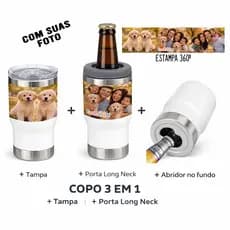 Copo Long Neck Personalizado Com Foto | Porta long neck