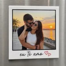 Polaroid Ímã de Geladeira Personalizado em Alumínio | Caricatura, Foto, Nome, Frases…