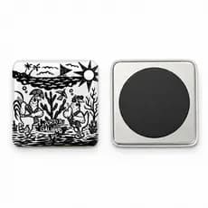 Ímã de Geladeira Porto de Galinhas em Metal 5x5cm
