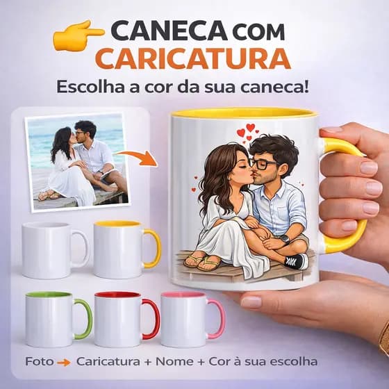 Caneca com Caricatura personalizada