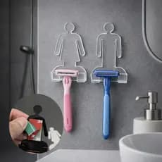 Suporte Aparelhos De Barbear - Lamina Gillette DE ACRÍLICO - Branco, Preto ou Transparente