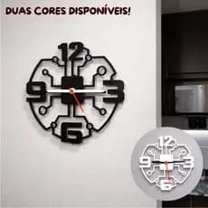 Relógio de Parede Decorativo Moderno Minimalista | 25x25cm | 3 Modelos | 2 Cores!