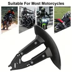 Para-lama traseiro universal para moto com acessórios de instalação