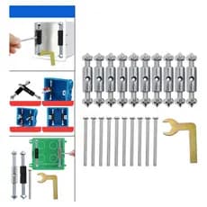 Caixa de interruptor de parede, equipamento de reparo solto,suporte telescópico ajustável com chave+parafusos de fixação