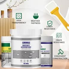 Invisível À Prova D'água 300/500/1000ML/2000ML Agente De Revestimento Transparente Anti-Vazamento