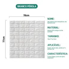 Papel de parede autoadesivo 3D de grandes dimensões - adesivo de parede com padrão de tijolo de espuma à prova d'água de
