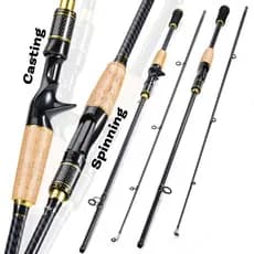 Sougayilang Vara De Pesca Com Cabo De Cortiça , 2 Seções , 1.8m , 10LB , Potência , Fibra De Carbono , Equipamento Para