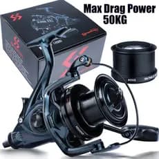 Sougayilang Max Drag Power 50 KG Carretel De Pesca 13 1 BB Surfcasting reel 4.2 : 1 GR Super Poderoso E Forte Para Equip