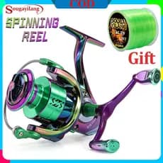 Sougayilang Carretel De Pesca Giratório 5.0 : 1 Modelo 1000-5000 Carretéis De Metal Completos Para
