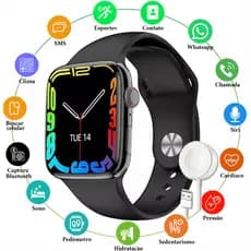 Novo smartwatch Bluetooth Chamada monitor De Sono Oxigênio No Sangue Calculadora Carregamento 8BQG