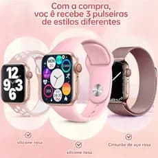 Smartwatch Watch 10 Ultra Plus Giveaway Três Pulseiras Presentes