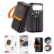 Novo Carregador Portátil Power Bank Grande 50000mAh Turbo 22.5W PD Rápido Kapbom KA-9890 J47O