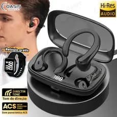 OWS-15 Fones De Ouvido Sem Fio Bluetooth Fone Com Microfones Alta Fidelidade Som Estéreo Toque Inteligente Esportes