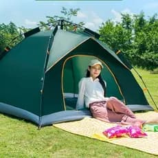 Barraca Portátil Impermeável para 4 Pessoas — 210×200×135cm, Ideal para Praia e Camping