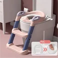 Assento Infantil para Vaso Sanitário com Escada | Redutor de Assento Antiderrapante para Desfralde