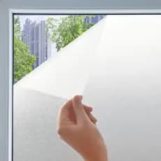 Película de Vidro Jateado Fosco 3m x 60cm｜Privacidade Total e Luz Natural｜Ideal para Banheiro, Janela e Porta