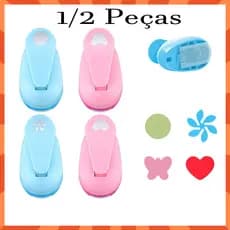 4/8 peças Mini perfurador de papel, perfurador de papel de diferentes tamanhos de perfuradores para scrapbooking