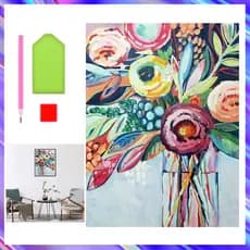 30 x 40 cm, Conjunto de 5D Ramo de flores Diamante Arte Pintura DIY Diamante quadrados, pintura diamante 5D DIY