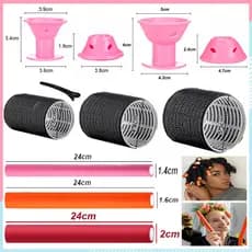 Bob para Cabelo, Bobes De Cuidados Com Cabelo Rolos de Cabelo Portáteis Em Forma, Faixa de cabelo para cachos sem calor