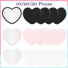5 x 6.4 cm, 10/20/30 Pçs Espelhos compactos para mulheres, mini espelho, espelho de maquiagem de bolso portátil, pequeno